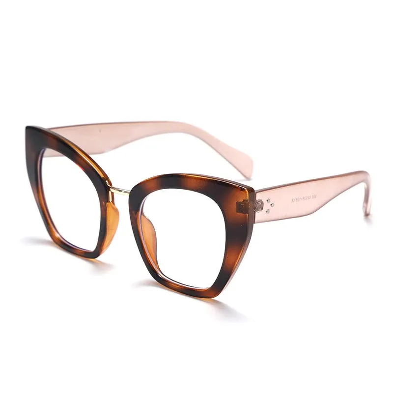 Retro-chic Transparent Anti Blue-Ray Cat Eye Glasses