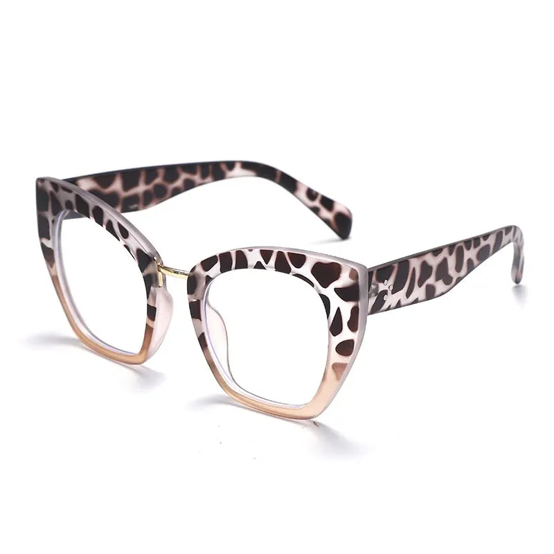 Retro-chic Transparent Anti Blue-Ray Cat Eye Glasses