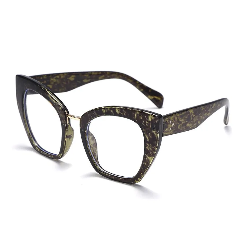 Retro-chic Transparent Anti Blue-Ray Cat Eye Glasses