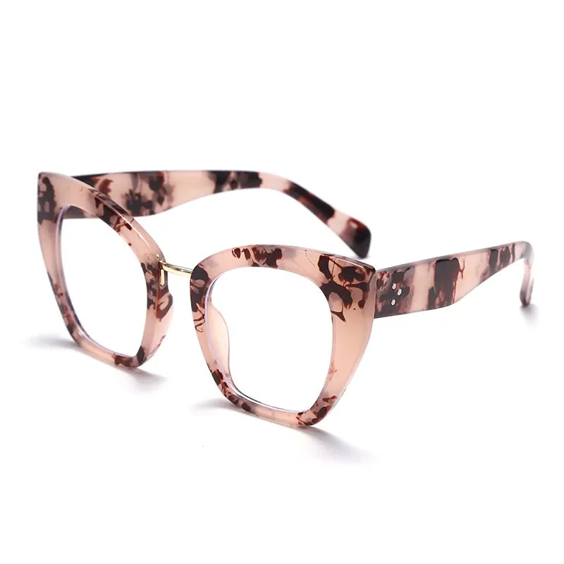 Retro-chic Transparent Anti Blue-Ray Cat Eye Glasses