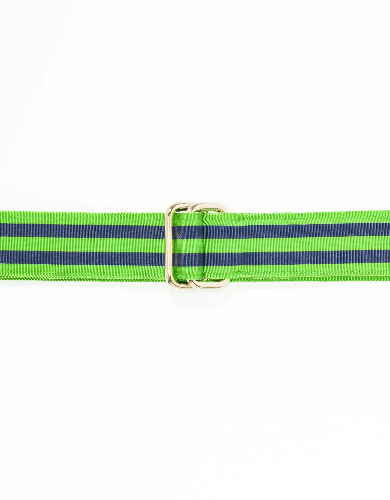 RIBBON BELT - LIGHT GREEN/NAVY