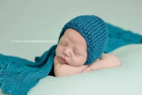 Teal Stretch Knit Baby Wrap