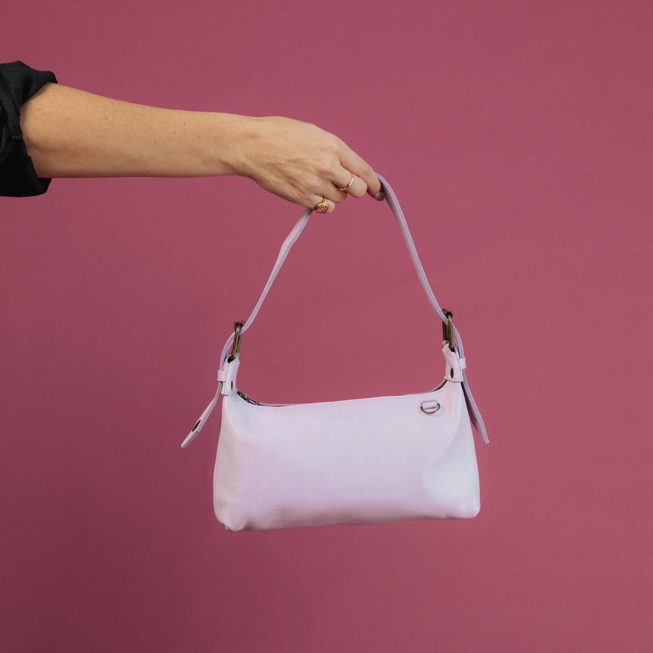 THE PERFECT BAGUETTE BAG - FULL LEATHER COLLECTION - LAVENDER