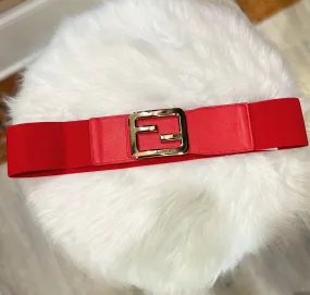 Thick Red & Gold Belt