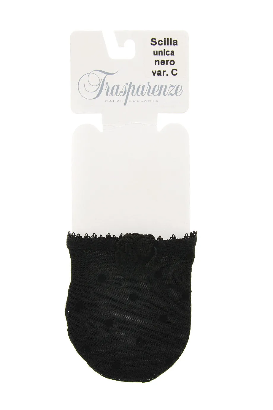 TRASPARENZE SCILLA Black Polka Dot Footies