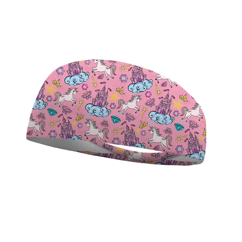 Unicorns and Castles Performance Wicking Headband