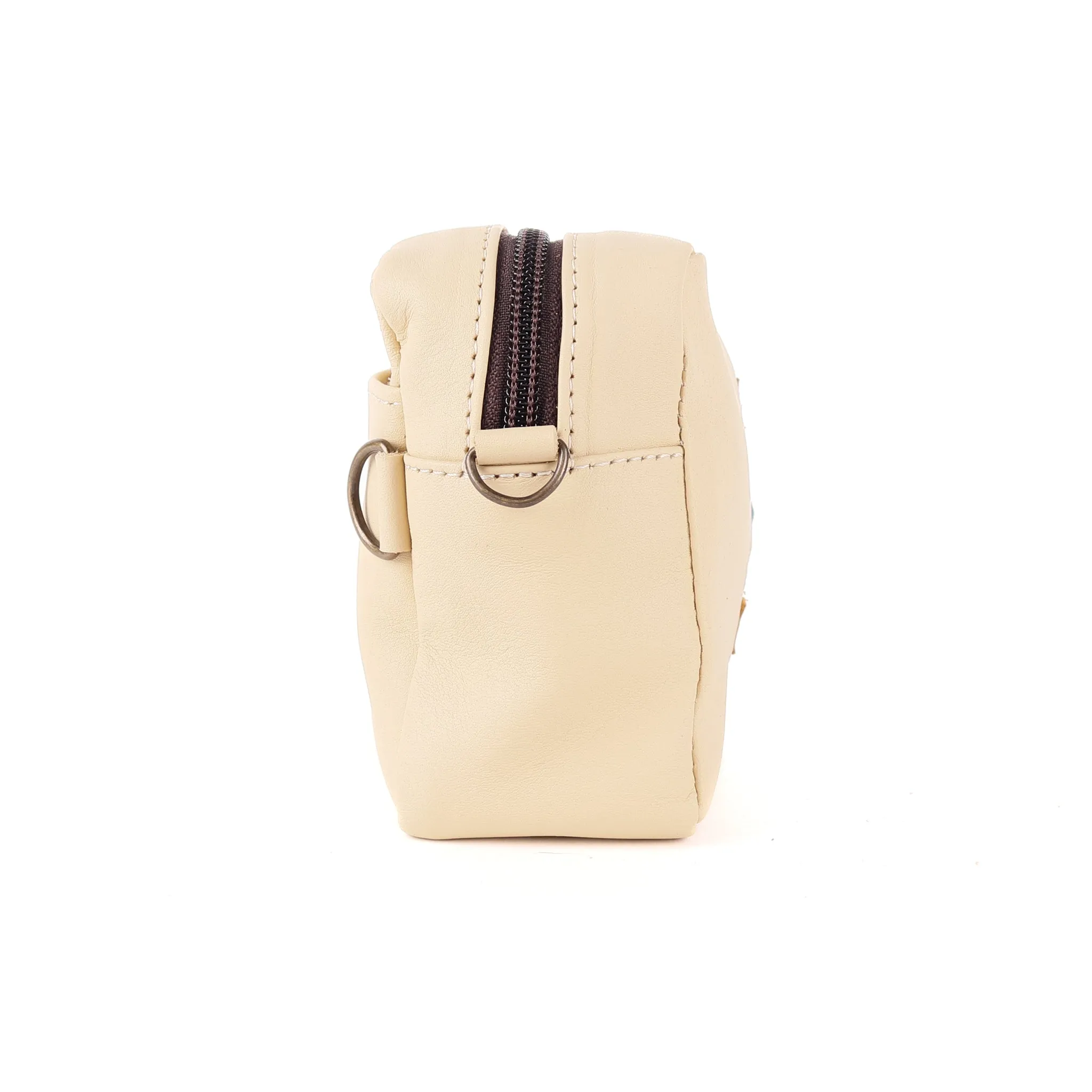 WANDER CROSSBODY BAG   STRAP SET - NENA STUDIO - FULL LEATHER - BUTTER