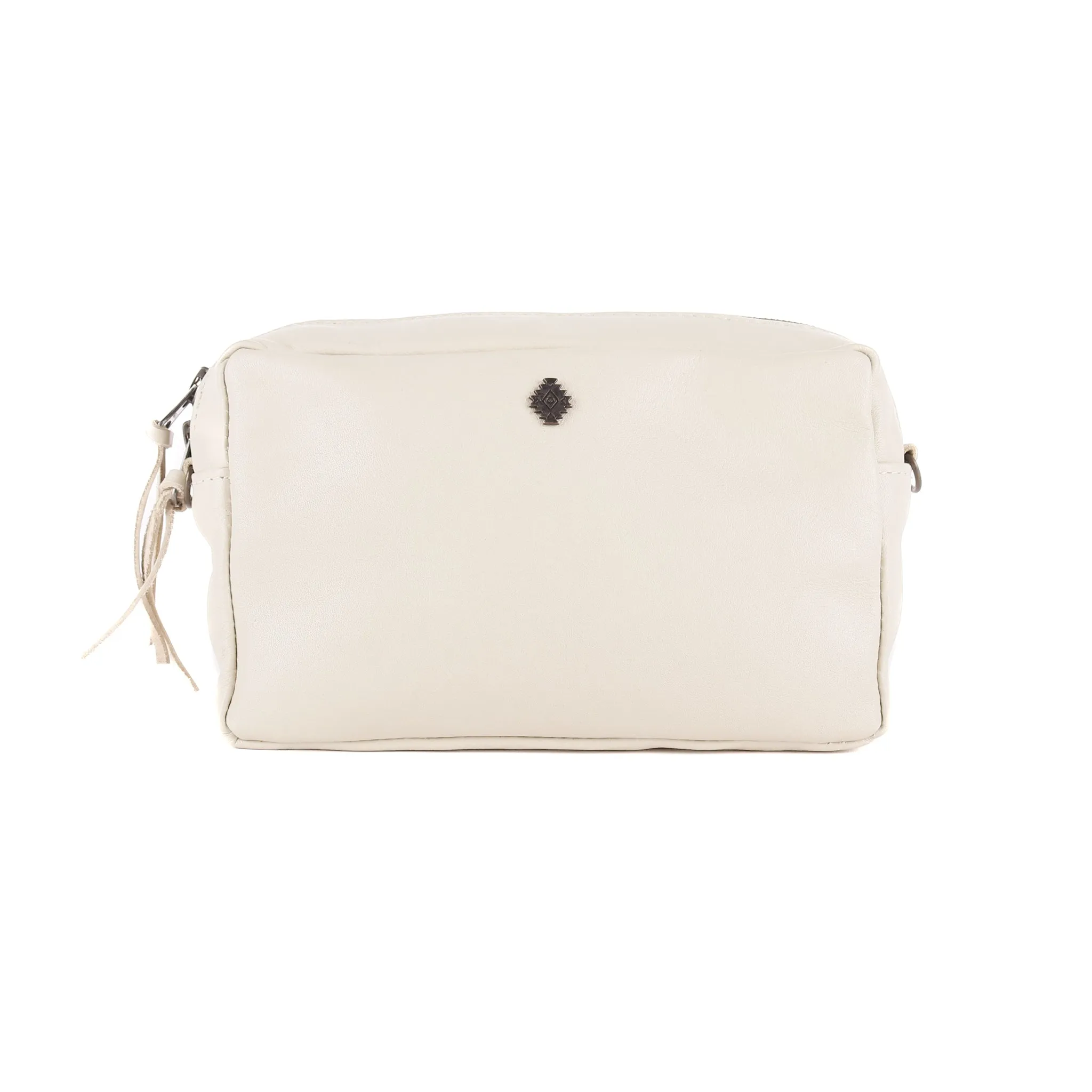 WANDER CROSSBODY BAG   WIDE STRAP SET - FULL LEATHER - BONE