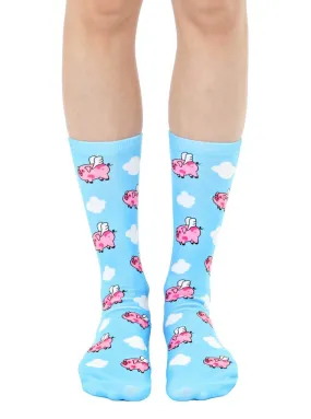 When Pigs Fly Unisex Crew Sock Lightweight *