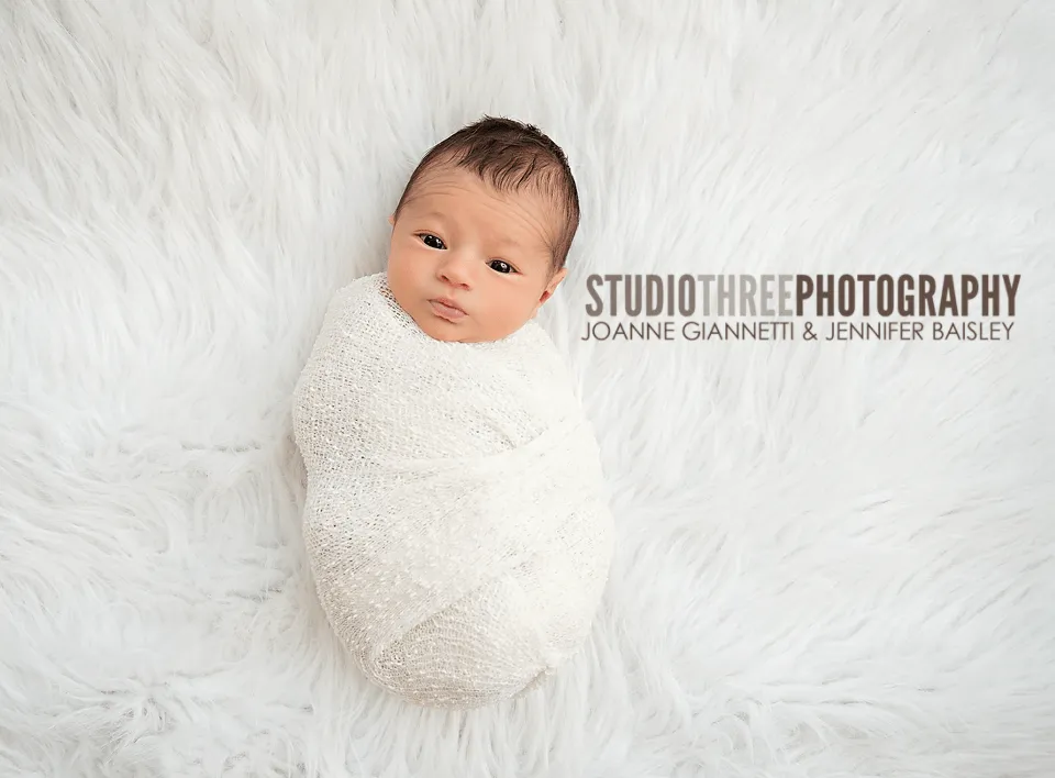 White Stretch Knit Baby Wrap