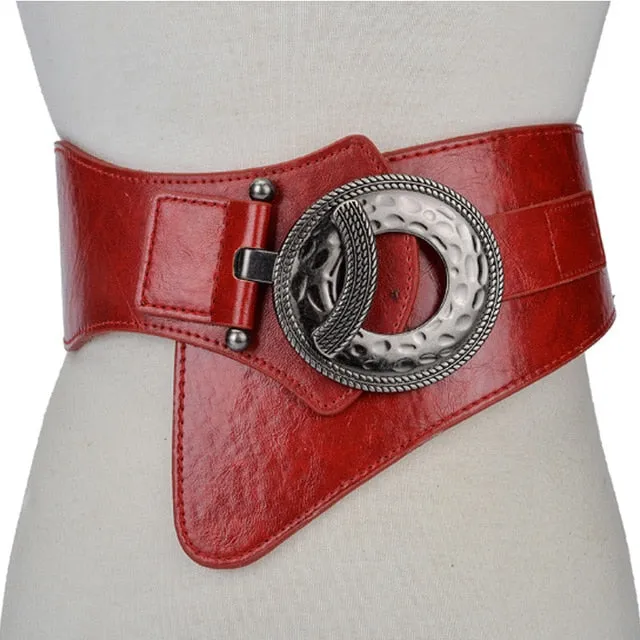 Women Wide Waist Elastic Stretch Belt Women Girdlestrap Belts