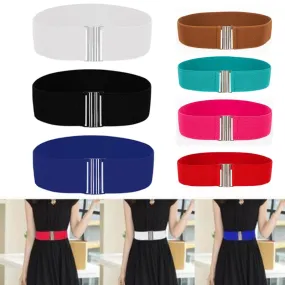 Women's Skinny Elastic Soft Wide Belt