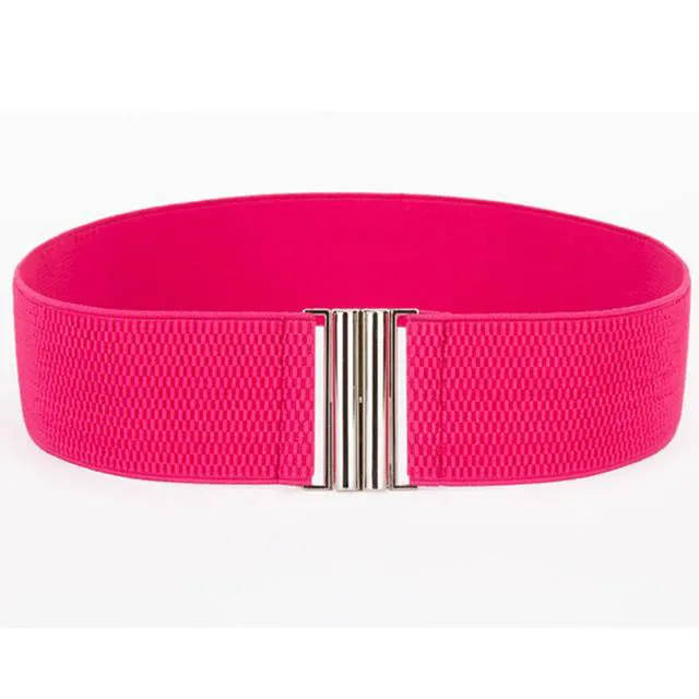 Women's Skinny Elastic Soft Wide Belt