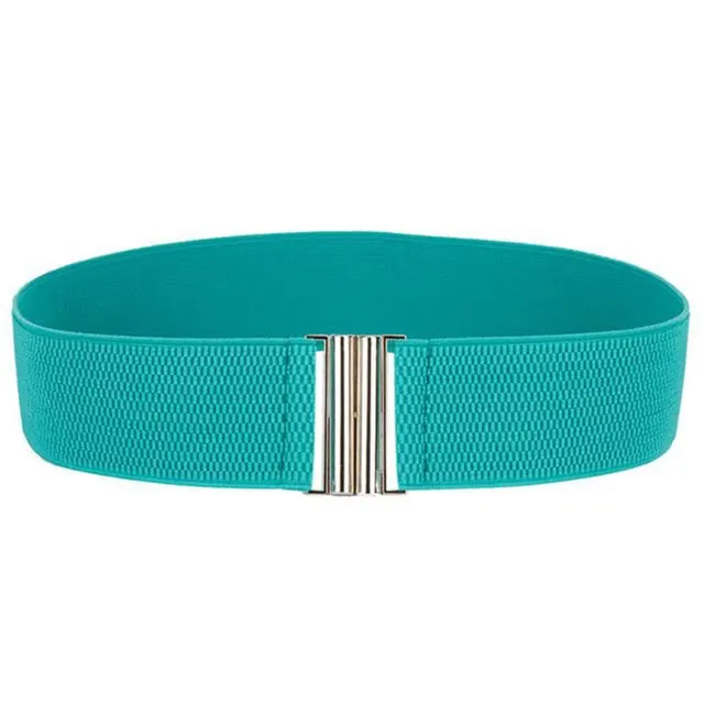 Women's Skinny Elastic Soft Wide Belt